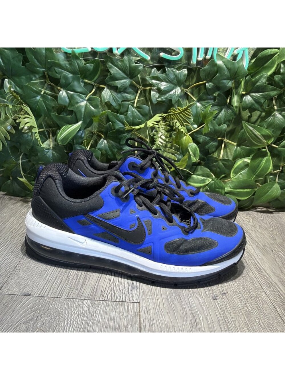 New Nike Air Max Genome Sneaker Shoes Racer Blue/Black/White Men’s Running 8.5